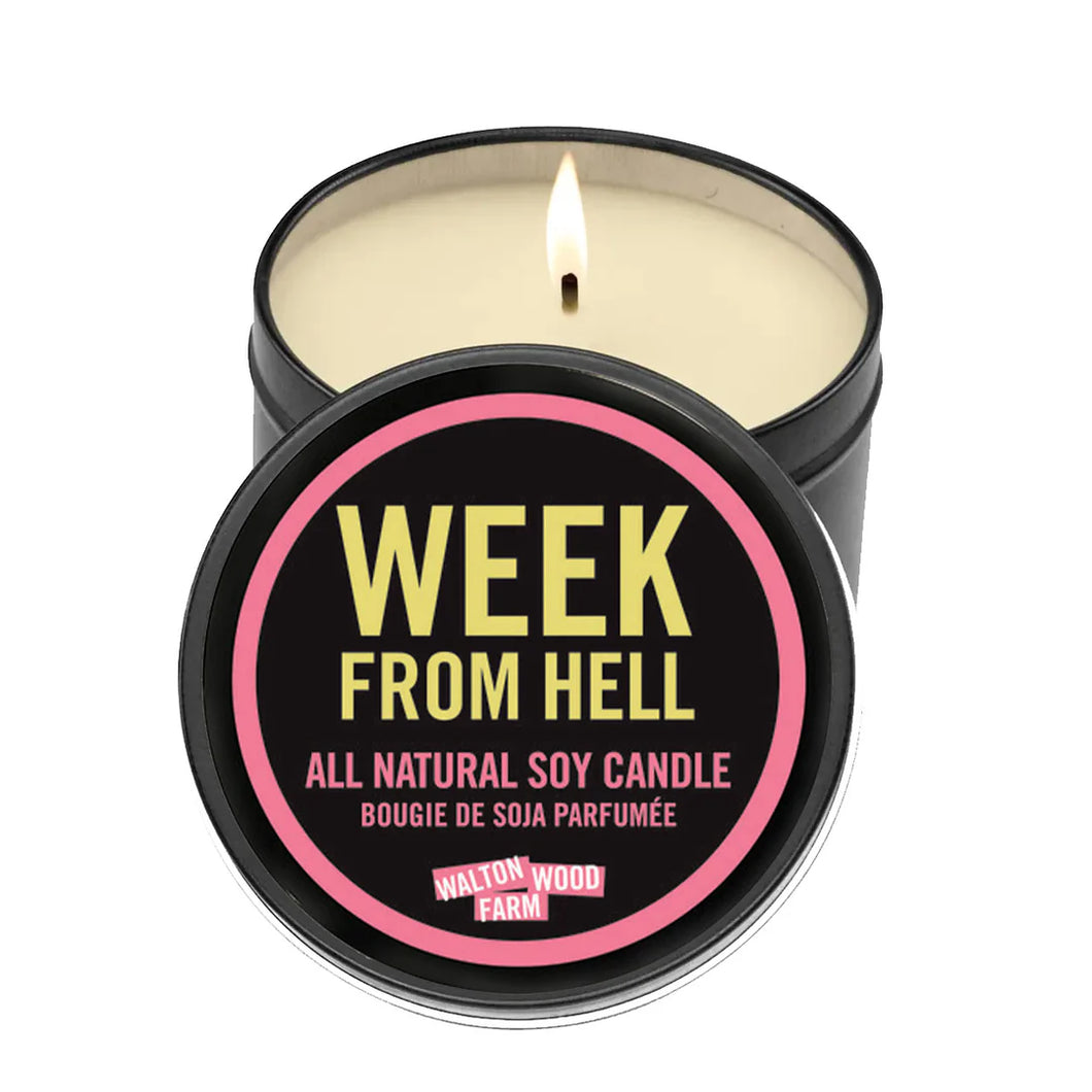 Week From Hell all natural soy candle