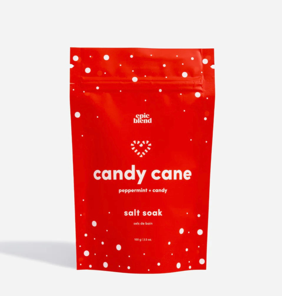 Candy Cane Salt Soak