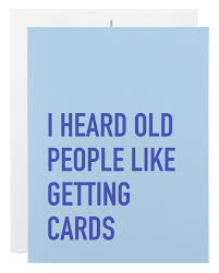 Old people Cards - Card