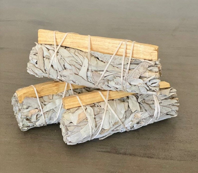 White Sage Smudge Sticks with Palo Santo