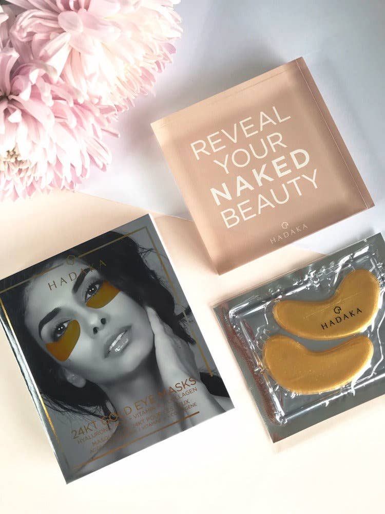 Hadaka Beauty, 24KT Gold Eye Mask - Pack of 5