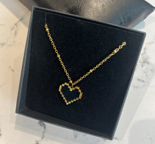 Load image into Gallery viewer, Pixel Heart Necklace - Gold/Silver
