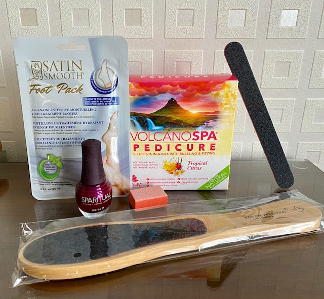 Deluxe Home Pedicure Kit & Vegan Color